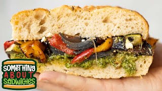 Roasted Vegetable Focaccia Sandwich [upl. by Samul122]