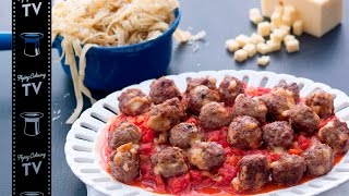 Kjøttboller med ost og spicy tomatsaus [upl. by Cud]