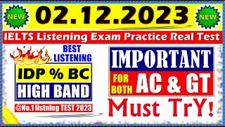 IELTS LISTENING PRACTICE TEST 2023 WITH ANSWERS  02122023 [upl. by Aita]