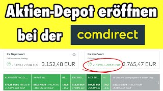 Comdirect AktienDepot eröffnen in 5 Minuten 🏦💰 Schritt für Schritt AnleitungTutorial kostenlos [upl. by Ahsilef451]