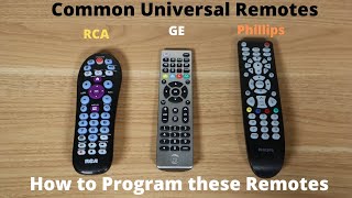 How To Program Universal Remote to TV  RCA GE amp Phillips [upl. by Frederick]