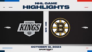 NHL Highlights  Kings vs Bruins  October 12 2024 [upl. by Genisia]