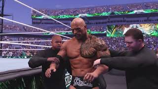 Umaga Faces Off Against THE ROCK in Epic Battle [upl. by Eerrahs]