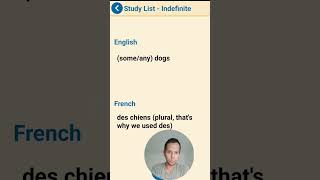 Indefinitearticle💡 Frenchlearn🇫🇷 Oneminute1️⃣ Beginners👨 without teacher🤓 [upl. by Ylesara]