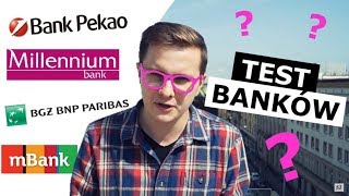 KTÓRY BANK LEPSZY  MBANK PEKAO MILLENIUM BGŻ BNP PARIBAS 2 [upl. by Loriner]