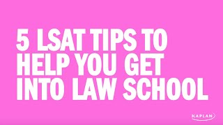 5 LSAT Test Tips to Help You Get Into Law School [upl. by Hgielyk]