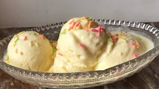 Custard powder ice cream recipe  custard ice cream recipe with easily available ingredients [upl. by Dryfoos]