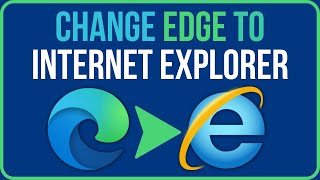 How to Change MICROSOFT EDGE to INTERNET EXPLORER  How to Enable Internet Explorer in Windows 1011 [upl. by Eelamme662]