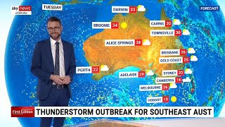 Analysis Australia’s upcoming weather forecast [upl. by Tonnie]