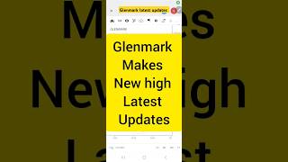 glenmark pharma share price latest news shorts stockmarket [upl. by Antin120]