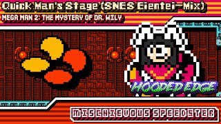 Mega Man 2  Mischievous Speedster  Quick Mans Stage SNES Eienteimix [upl. by Artenak]