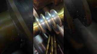 375 module single start woram shaft gear cutting shortmechanical [upl. by Llehsam331]