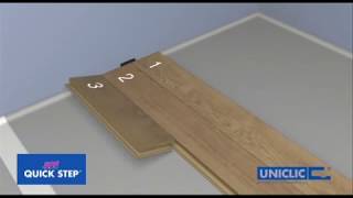 How to install Quick Step laminate flooring planks [upl. by Kiyoshi]