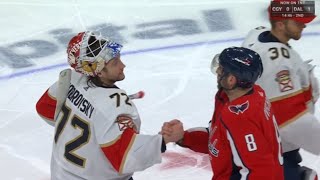 Florida Panthers Eliminate Washington Capitals Handshakes [upl. by Aehsrop]