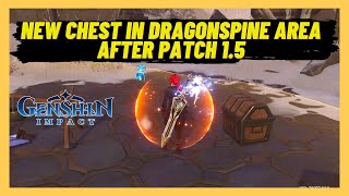 Genshin Impact 15  New treasure chest in Dragonspine area after patch 15 [upl. by Marna]