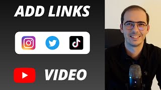 How to Add Social Media Link in YouTube Video Description 2024 [upl. by Ientirb968]