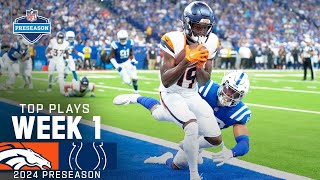 Denver Broncos Top Plays vs Indianapolis Colts  2024 Preseason Week 1 [upl. by Irrol]