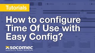 How to configure Time Of Use with Easy Config System [upl. by Llirpa]