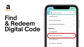 How To Find Digital Code On Amazon Mobile  Full Guide 2024 [upl. by Ydnys]