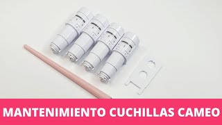 Como Recuperar Las cuchillas de cameo Mantenimiento cameo cuchillas mantenimiento diycrafts [upl. by Nylakcaj]