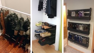 24 Super Practical Shoes Storage Ideas to Organize Your Shoes [upl. by Mannos680]