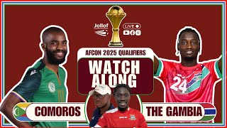 2025 AFCON Qualifiers  Comoros vs The Gambia  Watch Along Show [upl. by Tamsky]