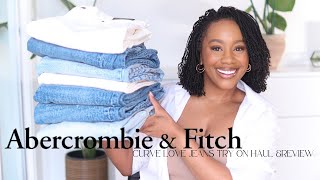 ABERCROMBIE CURVE JEANS TRY ON HAUL amp REVIEW  IS IT WORTH THE HYPE  SIZING FIT QUALITY amp MORE [upl. by Ileana]