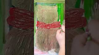 Painting Christmas CatFull Painting artworkartistart [upl. by Ellehsyt]