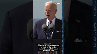 President Joe Biden makes remarks at Pointe du Hoc [upl. by Nwahsad]