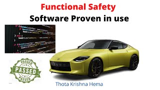 Software Proven In use ISO 26262 [upl. by Dirrej]