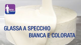 GLASSA A SPECCHIO BIANCA E COLORATA RICETTA [upl. by Gies485]