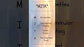 Mnemonic  Method Of Collection Of  Gingival Crevicular Fluid dentistry shortsviral mnemonics [upl. by Etnahsal57]