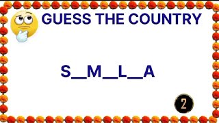 Guess the country With Answer  Paheli Jahan [upl. by Bergen]