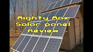 Mighty Max polycrystalline solar panel review [upl. by Reiter]