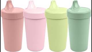 RePlay Made in USA 10 Oz Sippy Cups for Toddlers Pack of 4  Reusable Spill Proof Cups for Kids [upl. by Wiencke847]