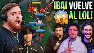 IBAI VUELVE A JUGAR AL LOL con SKAIN REVEN SERGIO FERRA y BLACK EL ESPAÑOLITO 😱😂 Ibai Nautilus [upl. by Kolnos]