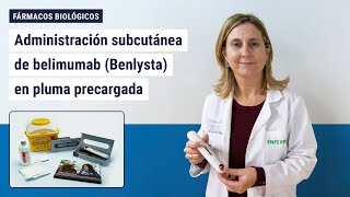 Administración subcutánea de belimumab Benlysta en pluma precargada [upl. by Shayn195]