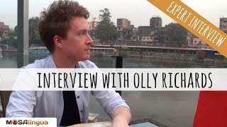 Language immersion tips  Interview with Olly Richards [upl. by Nilhtac]