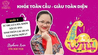 Buổi 3 Tứ Trụ Của Sức Khỏe Tối Ưu P1 Tinh Thần Lạc Quan amp Vận Động Hợp Lý  Stephanie Xuân [upl. by Ennaylloh175]