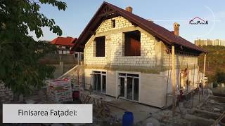 Construcția casei din cotelet in Moldova [upl. by Uis898]