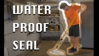 How to waterproof seal your basement floor [upl. by Morganstein]