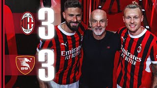 Giroud Kjær and Pioli bid farewell  AC Milan 33 Salernitana  Highlights Serie A [upl. by Aihsined]