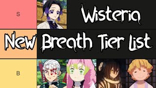 MY NEW BREATHING TIER LIST IN WISTERIA  THE BEST BREATHINGS IN WISTERIA  ROBLOX [upl. by Edwards]