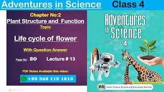 Life Cycle of Flowering Plants  Science APS Class 4 garrisonwithHaiqa [upl. by Llertak]