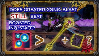 Does G Concentrated Blast STILL Beat the Boosted Inquisitor Staff RS3 [upl. by Yetac]