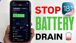 iOS 181 Battery Saving Tips that actually work  Stop Battery Drain iOS 181 [upl. by Yate]