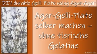 DIY Homemade durable Gelli Plate using AgarAgar [upl. by Abita901]