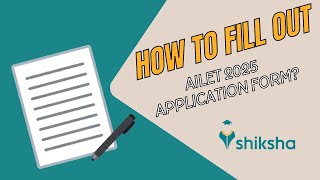 How to Fill AILET 2025 Application Form Check StepbyStep Guide [upl. by Burchett406]