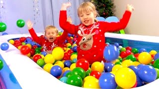 The Ball Pit Show for learning colors part 3 quotWinterlandquot  childrens educational video [upl. by Edahs]