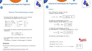 Exercice corrigé Cycle de Clapeyron [upl. by Lotsirhc]